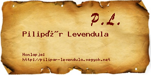Pilipár Levendula névjegykártya